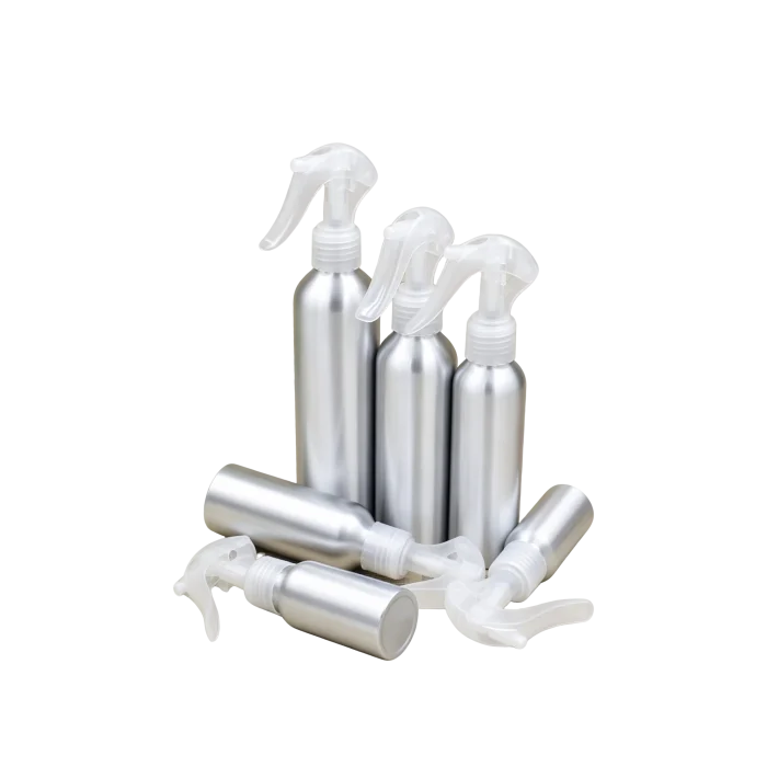 30ml 50ml 100ml 120ml 150ml 250ml Aluminum Bottles with Hand Spray Pumps - Image 2
