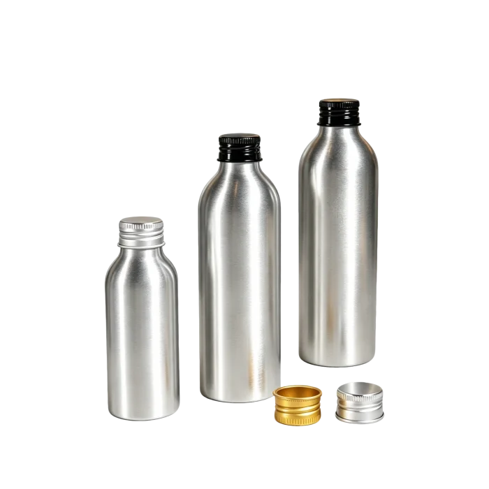 30ml 50ml 100ml 120ml 150ml 250ml Aluminum Bottles with Aluminum Caps (No Inner Stopper, With Sealing Gasket) - Image 2