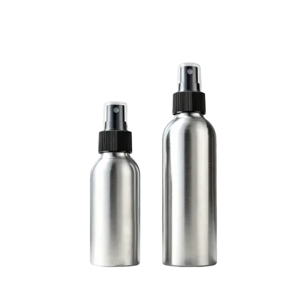aluminum bottles with sprayers 30ml to 250ml