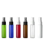30ml PET mist spray bottles 6 colors blue amber white red green clear