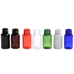 10ml PET Bottles with Inner Stoppers & Caps, Available in Blue, Amber, White, Red, Green and Clear - Image 2