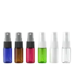 10ml PET bottles with fine mist sprayers 6 colors blue amber white red green clear