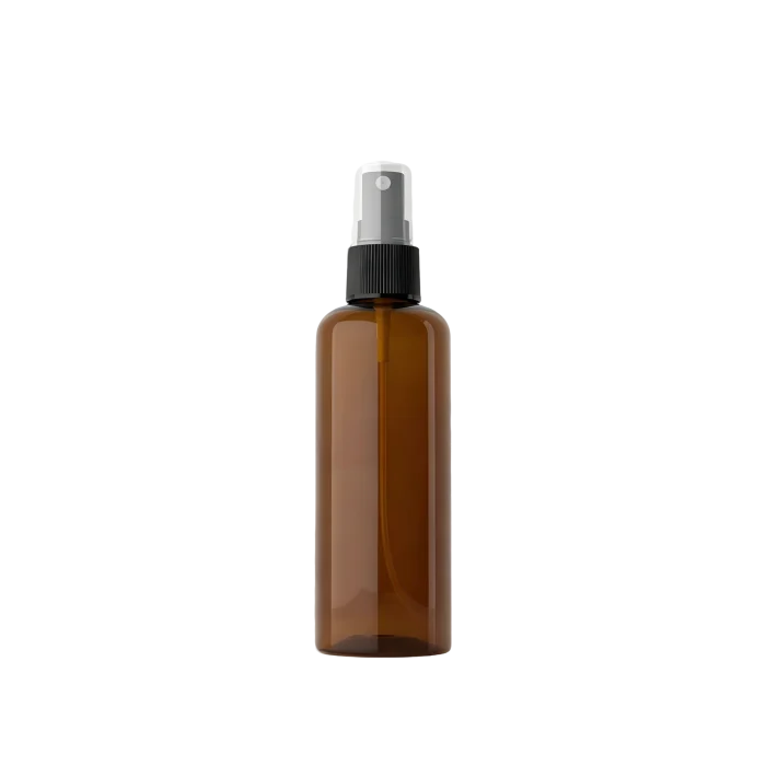 100ml Round Shoulder PET Fine Mist Spray Bottles, 7 Colors Pink White Clear Black Amber Green Blue Ready In Stock - Image 2