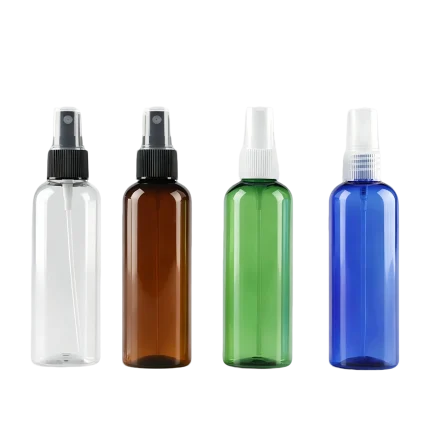 100ml PET fine mist spray bottles 7 colors