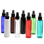 120ml PET spray bottles 7 colors pink white clear black amber green blue