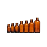 Amber 18mm glass essential oil bottles from 5ml to 100ml