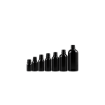 Black 18mm glass essential oil bottles from 5ml to 100ml