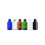 18mm glass essential oil bottles in six colors