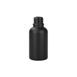 Black frosted glass bottle with 18mm neck