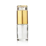 30ml to 100ml glass pump bottles with gold or silver pumps in clear and frosted finishes