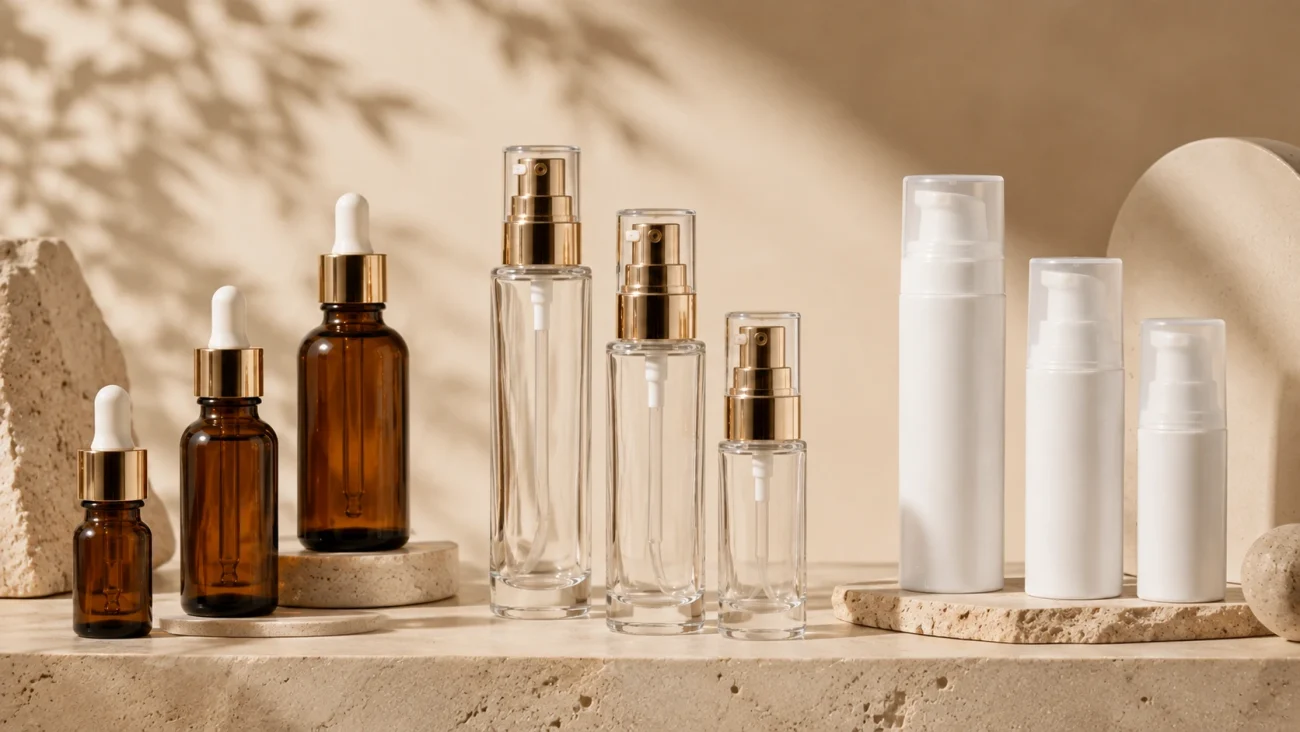 Dropper pump and airless bottle options for skincare packaging