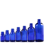 18mm glass bottle in Blue