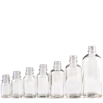 18mm glass bottle in Clear