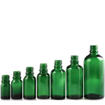 18mm glass bottle in Green