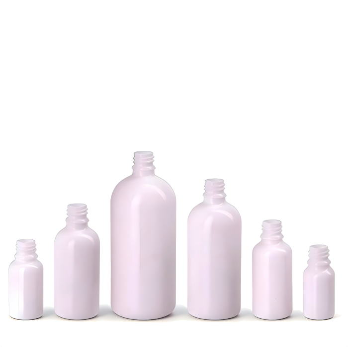 18mm glass bottle in White